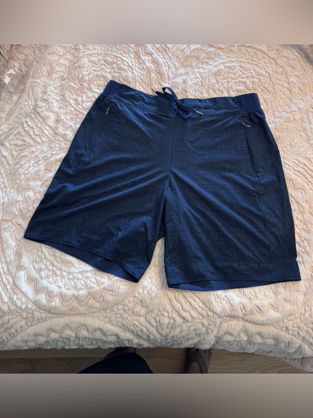 CALIA by Carrie Underwood Navy Athletic Shorts with Elastic Waist